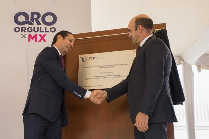 Inaugura Francisco Domínguez planta Externals de ITP Aero en Querétaro